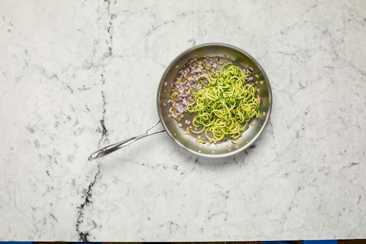 Cook Shallot & Zucchini