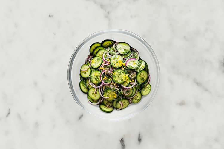 Finish Prep & Make Cucumber Salad