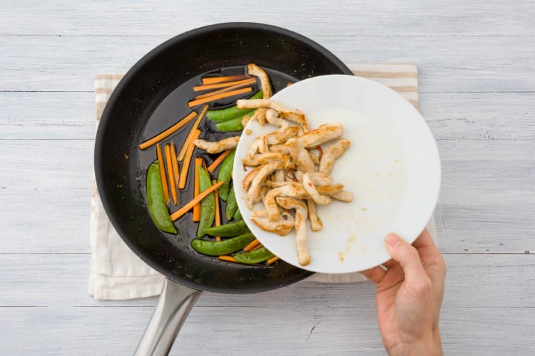 Cook the veggies