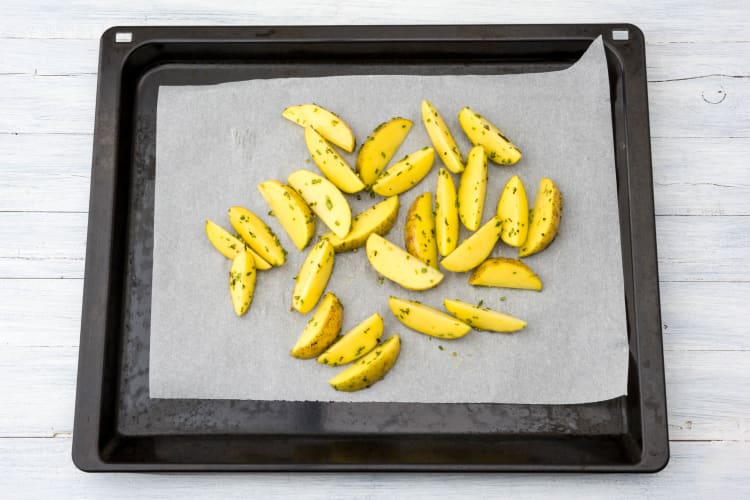 Cook on a baking tray