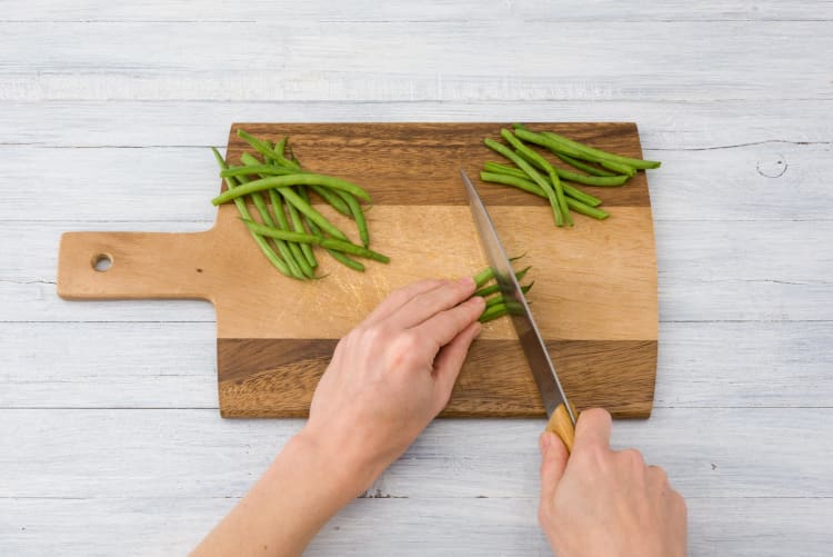 Cook the green beans