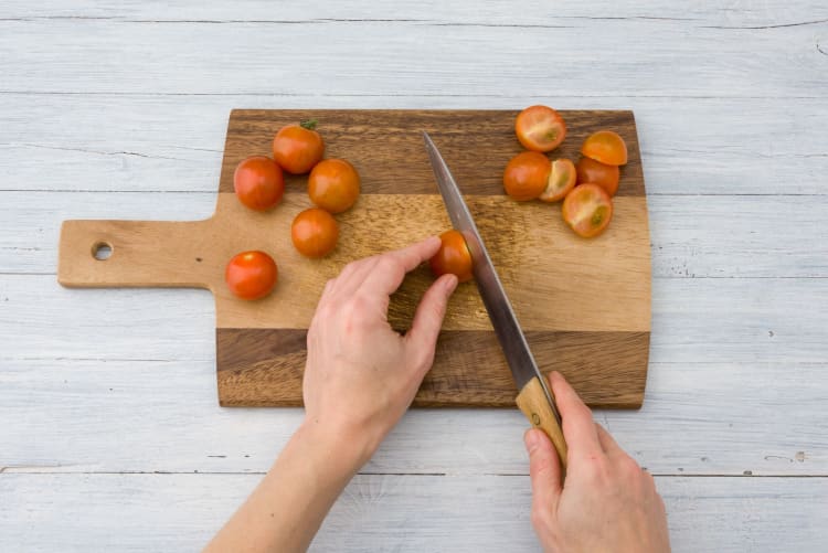 Marinate the tomatoes