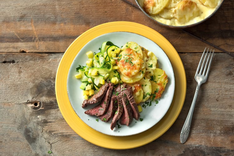 Serveer de maaltijd, eet smakelijk!