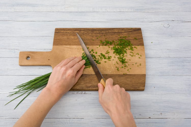 Cut the chives