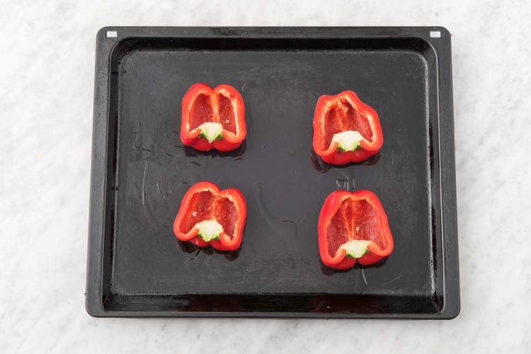 Roast peppers