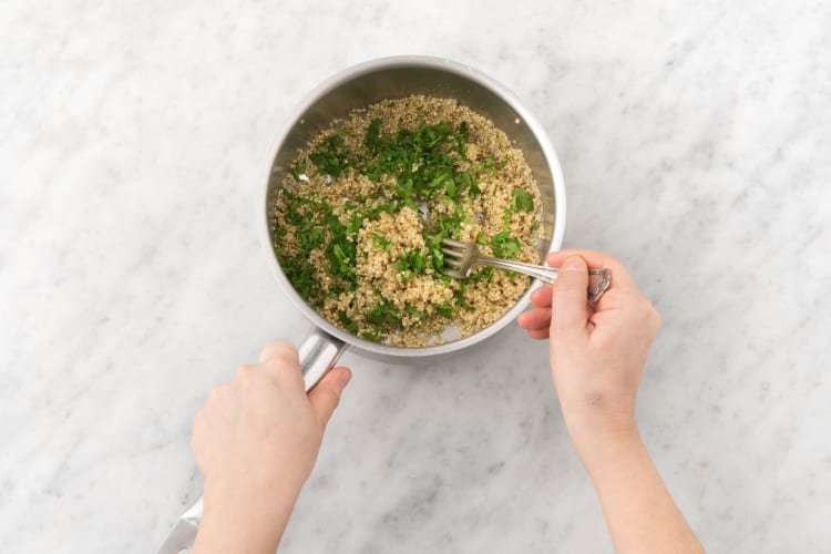 Finish stuffing and quinoa