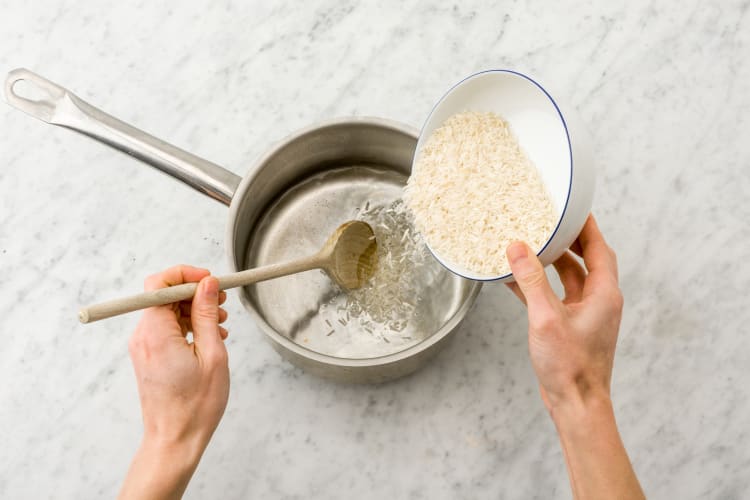 Place the Basmati rice and the water in a medium saucepan