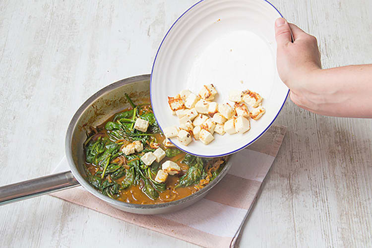 Return the paneer cheese to the pan