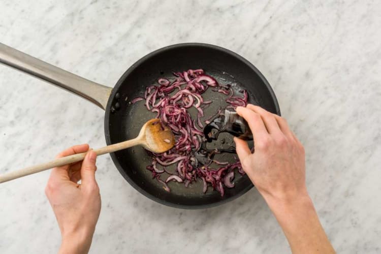 Caramelize onions