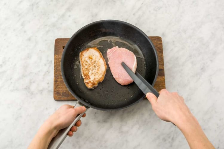 Cook pork chops