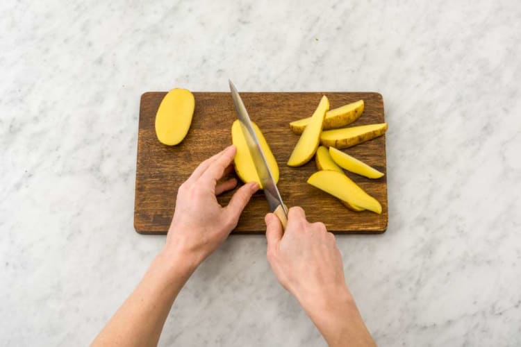 Prep and roast potatoes