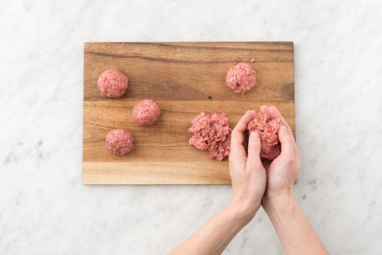 Shape meatballs