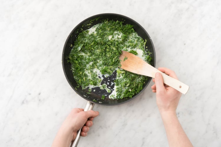 Make pesto sauce