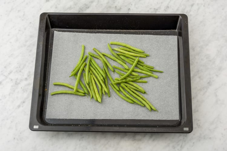 Broil the green beans