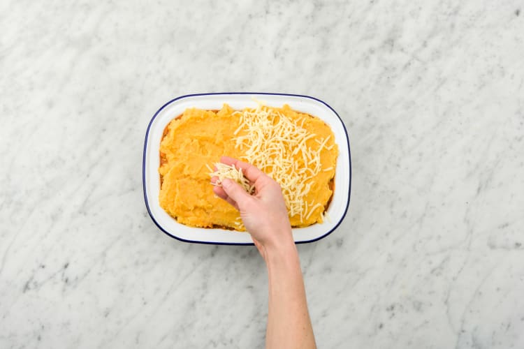 Sprinkle with cheese.