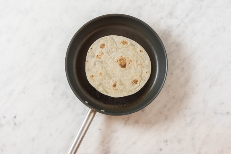 Tortillas erwärmen