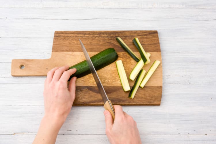 Prep the zucchini