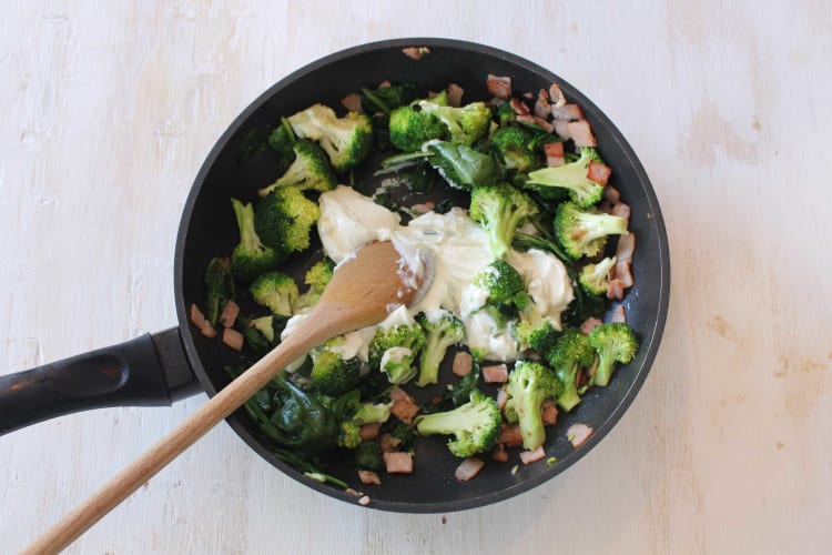 Stir in the smooth ricotta