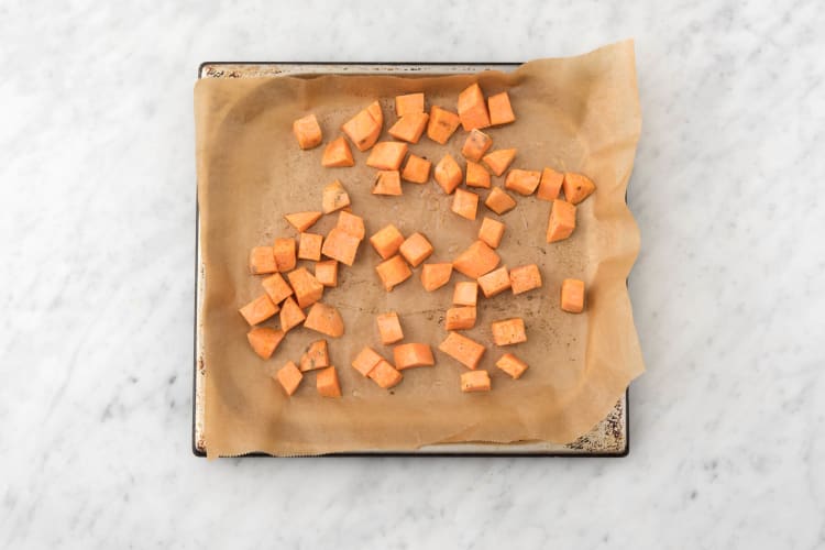 Bake the sweet potato