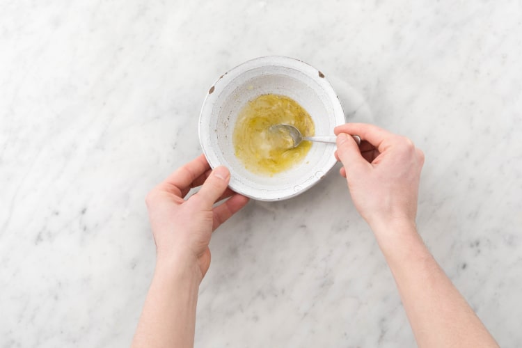 Prep Cilantro and Make Dressing