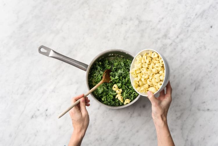 Cook Kale and Tortelloni