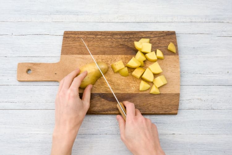 Preheat Oven and Roast Potatoes