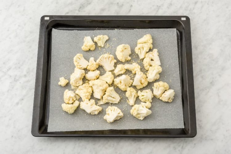 Preheat Oven and Roast Cauliflower