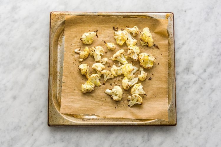 Preheat Oven and Roast Cauliflower