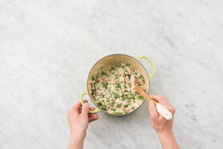 Easy Baked Bacon & Green Bean Risotto Recipe | HelloFresh