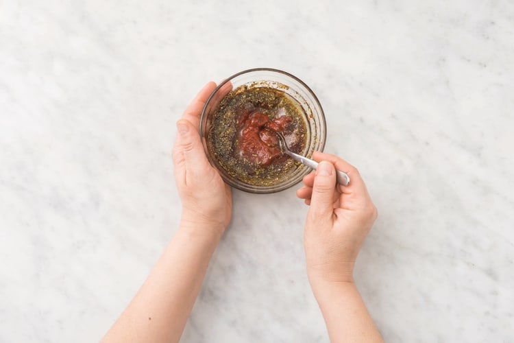 PREP THE PIZZA BASE SAUCE