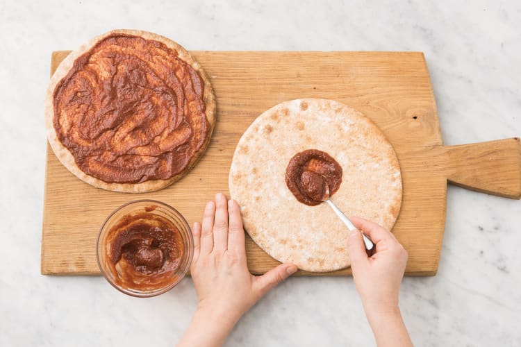 PREP THE PIZZA BASE