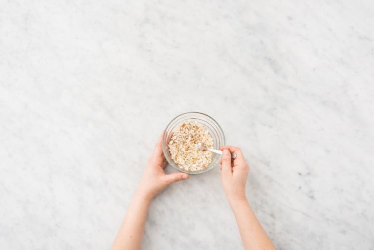 Make Crust and Lemon Dressing