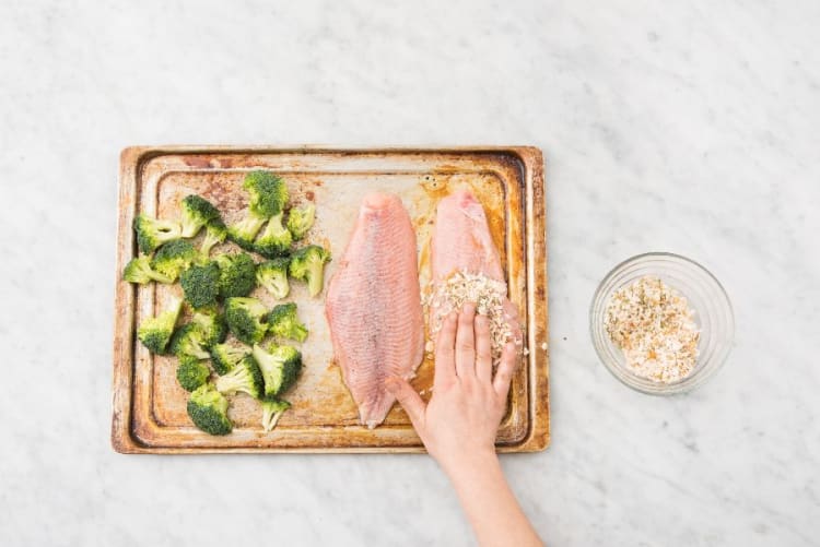 Cook Fish and Broccoli