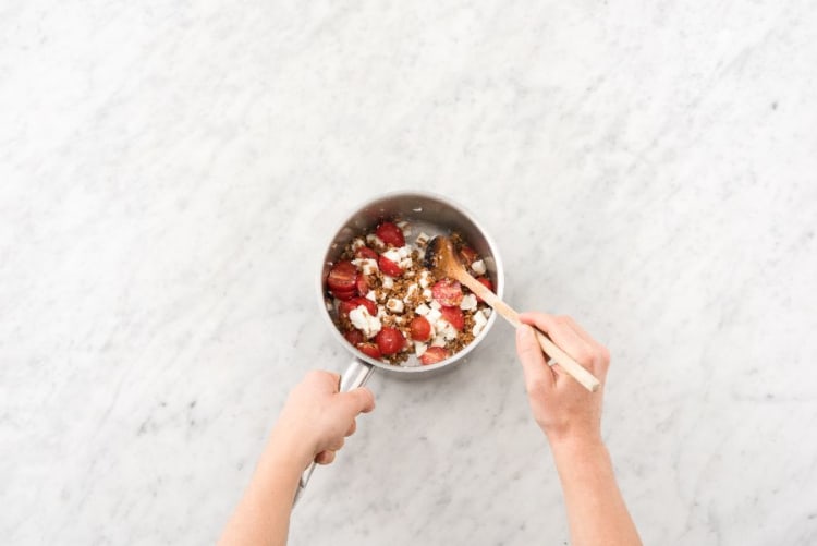 Toss Farro and Make Dressing