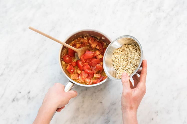 Tomaten-Quinoa köcheln