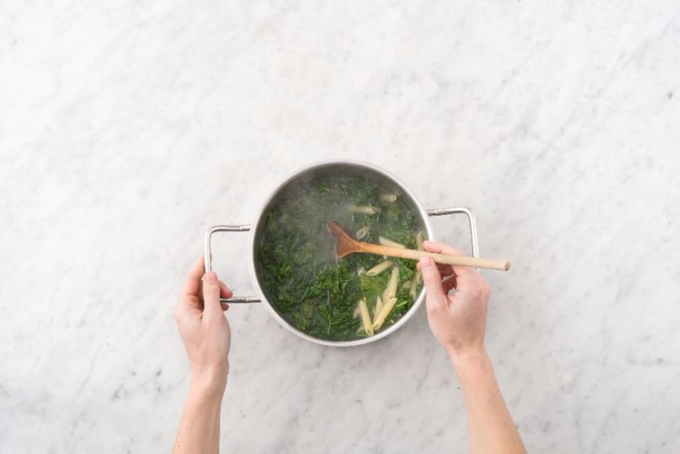 Boil Pasta and Kale