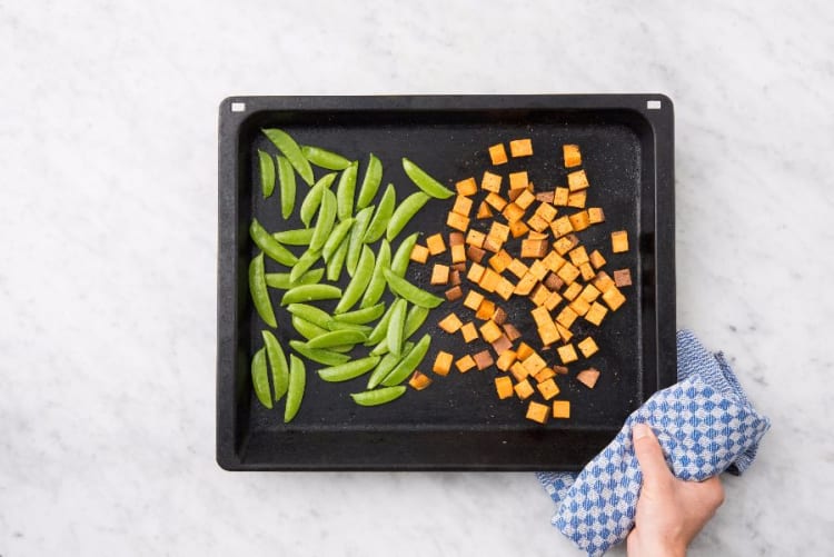 Roast Snap Peas