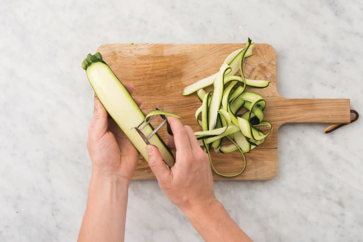 PEEL THE ZUCCHINI RIBBONS