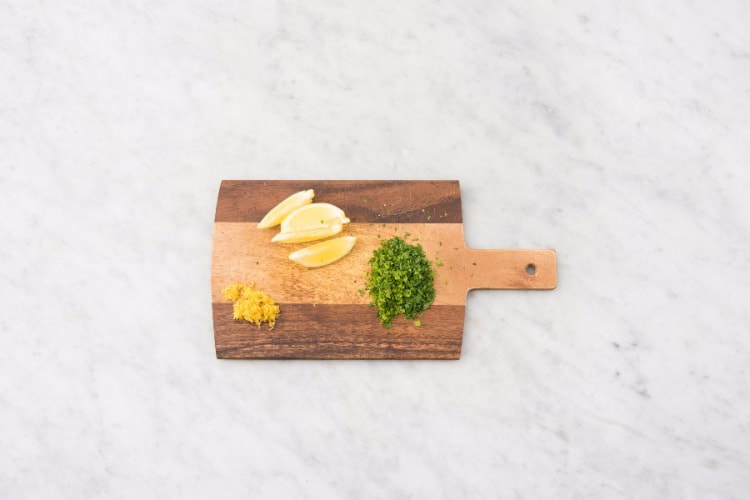 Roast Veggies and Prep Garnishes