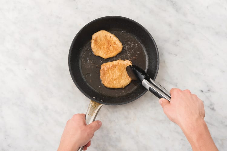 Cook the pork