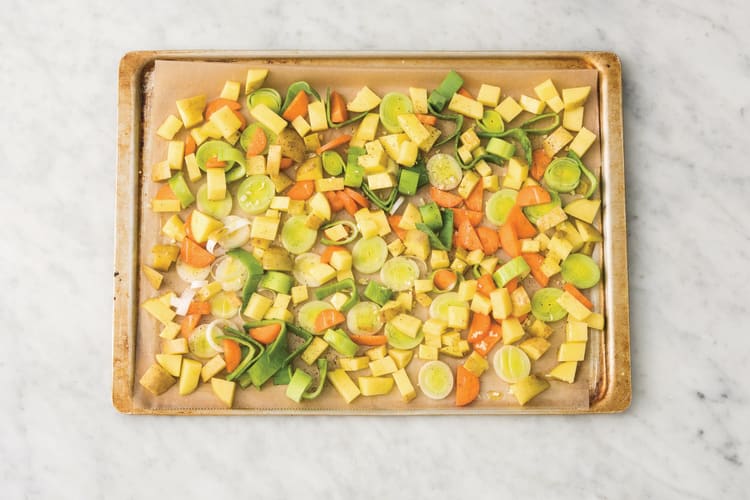 Roast the veggies