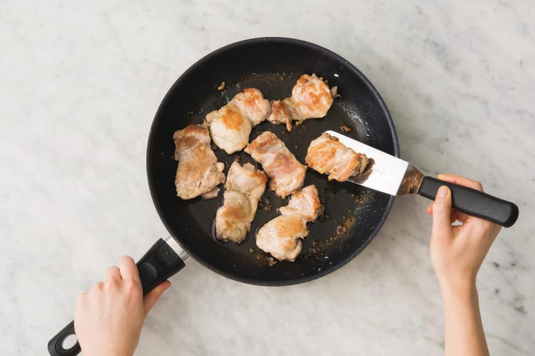 Pan-fry the chicken