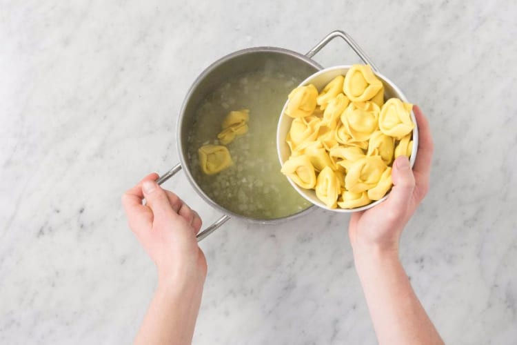 Cook Pasta and Make Crust