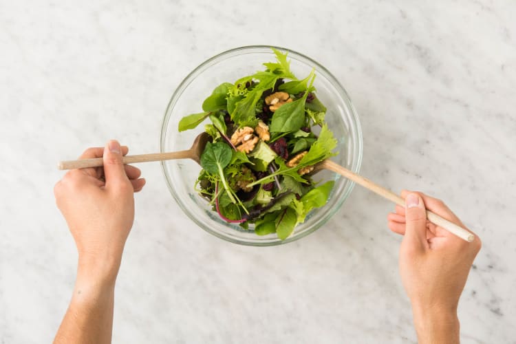 Toast Buns and Toss Salad