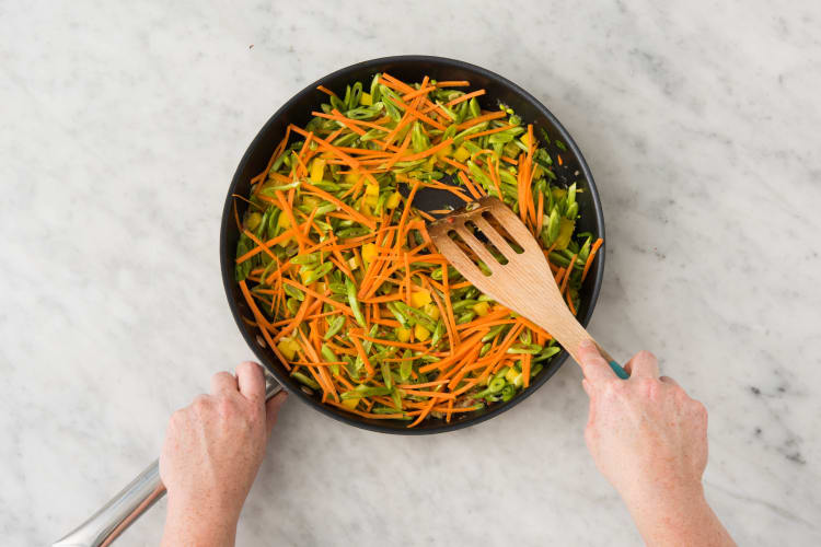 Faire sauter les légumes