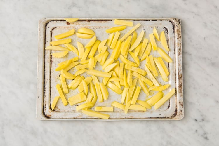 Preheat and Prep Fries