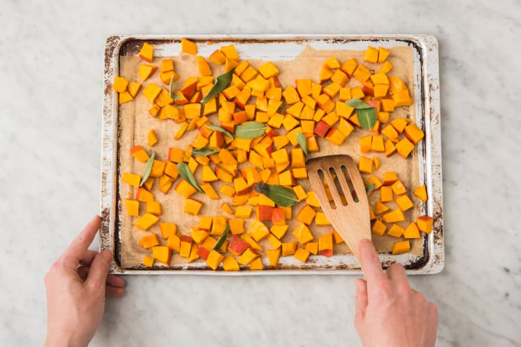 Pompoen in de oven