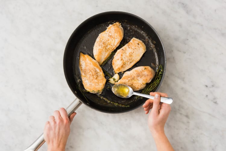 Cook Potatoes and Chicken