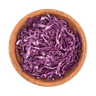 Shredded red cabbage